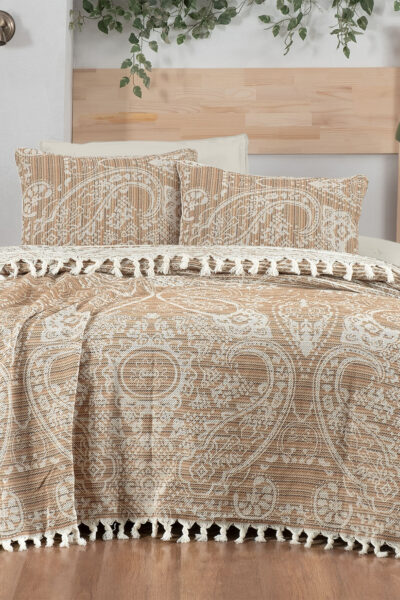 ست روتختی پنبه ای تک نفره شتری برند Sarev کد 1727788916