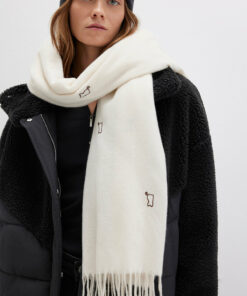 قلاب دوزی شده گربه بژ شال گردن برند Mavi کد 1729446205