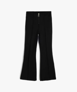 پارچه ابریشم مصنوعی زیپدار پاچه گشاد شلوار برند Koton کد 1729401983