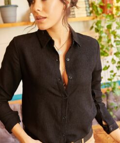 پیراهن مخملی مشکی زنانه برند Olalook کد 1729552874