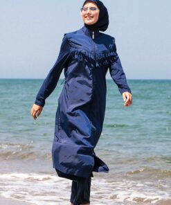 مایو اسلامی پوشیده کامل بلند سرمه ای برند Marina کد 1729554560