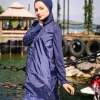 مایو اسلامی پوشیده کامل طرح‎دار طرحدار سرمه ای برند Marina کد 1729557258