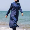مایو اسلامی پوشیده کامل بلند سرمه ای برند Marina کد 1729554560