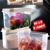 ظرف نگهداری 3عدد درب‎دار 10lt و غیره. مفاد، چند کاربردی راحت جعبه برند Nandy Home کد 1729501690