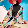کیمونو خفاشی طرح‎دار رنگی برند Marina کد 1729472009
