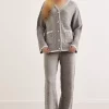 ست بافتنی پایین بالا طرح‎دار طوسی شلوار زنانه برند Olalook کد 1729552885