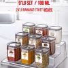 ظرف نگهداری ادویه شفاف مربع برند Nandy Home کد 1729500076