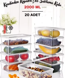 ظرف نگهداری 2lt درب‎دار 20عدد عمیق به فریزر برند Nandy Home کد 1729412234