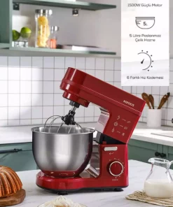 مخلوط کن 5لیتر Cherry قرمز استاد آشپز برند Karaca کد 1730354541