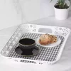 سینی مستطیلی سفید مشکی 45cm برند Karaca کد 1729902671
