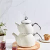 ست کتری کرم لعابی کریستال برند Karaca کد 1729215275
