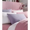 بالشت و رویه ست پنبه ساتن رنگ گل رز استاندارد ترکیب تطبیق برند Linens کد 1728357736