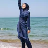 مایو اسلامی پوشیده کامل بلند سرمه ای برند Marina کد 1729554560
