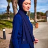 سربند شال پراتیک توری سرمه ای برند Marina کد 1729395855