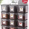 ظرف نگهداری 500میلی لیتر 12عدد خاکستری آنتراسیت برند Nandy Home کد 1729335393