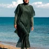 پیراهن ساحلی کیمونو مایو اسلامی پوشیده خفاشی یشمی بروی برند Marina کد 1729557245