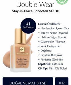 کرم پودر مات طبیعی 30میلی لیتر 100 ماندن در محل دو رویه برند Estee Lauder کد 1731502339