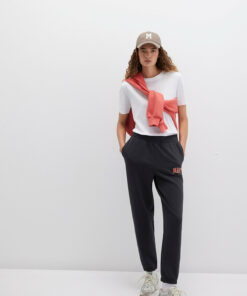 شلوار راحتی آرم چاپی خاکستری آنتراسیت برند Mavi کد 1730481084