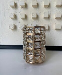 شمعدان جا شمعی تزئینی فلزی طلایی برند decovien کد 1731033271