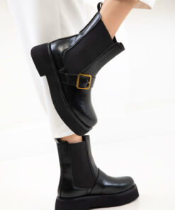 نیم بوت زنانه مشکی برند SOHO کد 1731044404