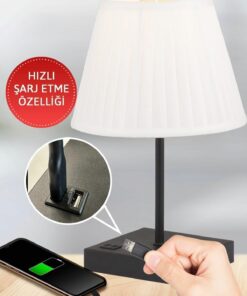 آباژور ورودی لامپ مطالعه شارژ کلاهدار امکان پذیر است سفید مشکی Usb ادل برند Apliqa کد 1731414209
