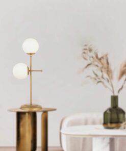 آباژور مدرن لامپ مطالعه شیشه ای طراحی طرح کهنه شده سفید اتاق نشیمن-تخت برند Apliqa کد 1731414198