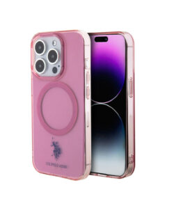 کاور شارژ طراحی شفاف 15حرفه ای صورتی برند U.S. Polo Assn. کد 1732895615