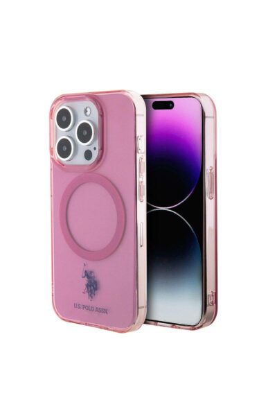 کاور شارژ طراحی شفاف 15حرفه ای صورتی برند U.S. Polo Assn. کد 1732895615