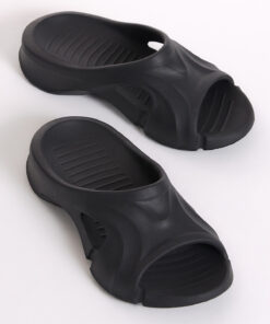 دمپایی ایوا پاشنه کلفت طرحدار مشکی برند Tonny Black کد 1731001279