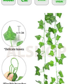 مصنوعی پیچک سبز بدون led برگدار 230cm برند ALSHOP کد 1731164231