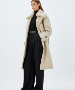 پالتو مصنوعی بلند جیبدار خزدار برند Koton کد 1732960735