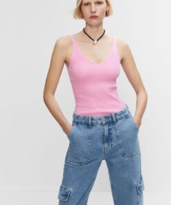 بلوز بافتنی یقه هفت برند MANGO کد 1730980888