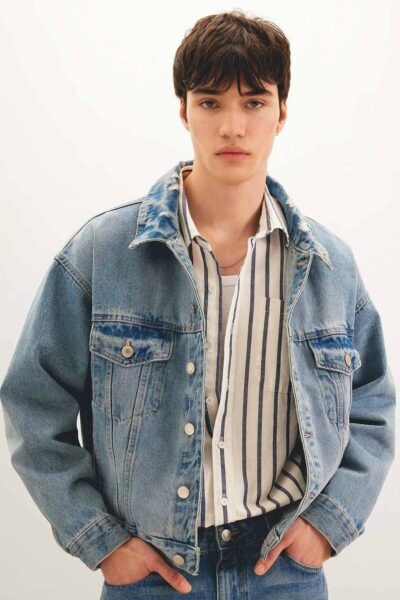 کت جین جیب دار دکمه‎دار Relax برند Defacto کد 1730803986