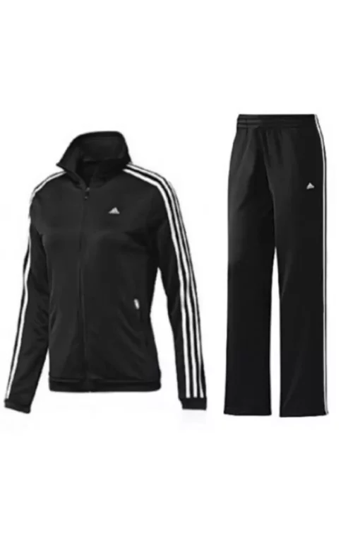 ست لباس راحتی سفید مشکی زنانه بافته شده برند adidas کد 1731809764