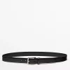 کمربند چرم طرح‎دار دوخته شده برند Massimo Dutti کد 1731223037