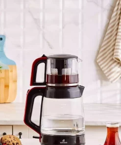 چای ساز شیشه ای 1شیشه 20 قرمز تیره xl برند Karaca کد 1733859194