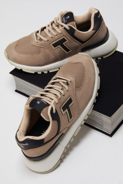 کفش اسپرت اسنیکر ایوا کف بند دار لیز نمیخورد بژ برند Tonny Black کد 1734767466