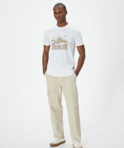 اسلیم فیت پنبه ای یقه گرد چاپی تیشرت برند Koton کد 1734767380