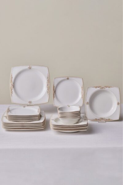 سرویس غذاخوری سربند جدید 6نفره 24تکه برند Karaca کد 1734763644