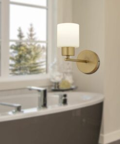 دیوار مدرن برای لامپ شیشه ای طرح کهنه شده سفید حمام پایه اتاق - تخت برند Apliqa کد 1735357166