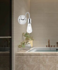 دیوار مدرن لامپ کروم اتاق - تخت تکی برند Apliqa کد 1735357529