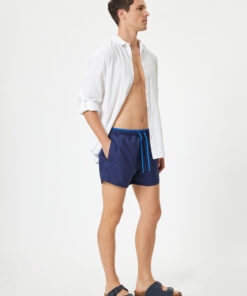 قالب شلوارک ساحلی راحت جیب دار آستر‎دار کمر گره‎دار کوتاه برند Koton کد 1733426058