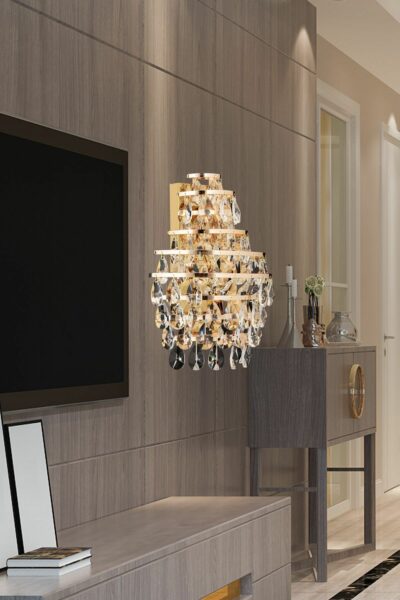 تخت خواب سالن سر پوشش دار طلایی , برند Apliqa کد 1735357185