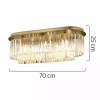 ست سالن مدرن مستطیلی طراحی نگین دار 3تکه طرح کهنه شده لوستر-sconce برند Apliqa کد 1735357165
