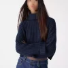 پلیور بافتنی یقه بلند برند Stradivarius کد 1733856313