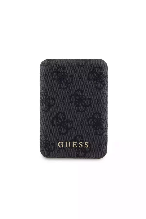 نوشته فلزی لوگو‎دار طرح‎دار مشکی چرم برند Guess کد 1735052653