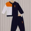 ست کودک نارنجی پسر برند U.S. Polo Assn. کد 1735787180