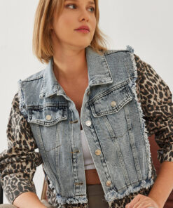 ژاکت تیکه دار پلنگی زنانه برند Bianco Lucci کد 1738052604