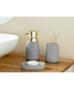 ست سرویس بهداشتی نرم طوسی برند English Home کد 1737904400