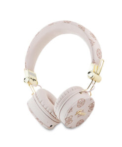 نوشته فلزی طرح‎دار لوگو‎دار صورتی حدس بزن هدفون رو دستی برند Guess کد 1736827051